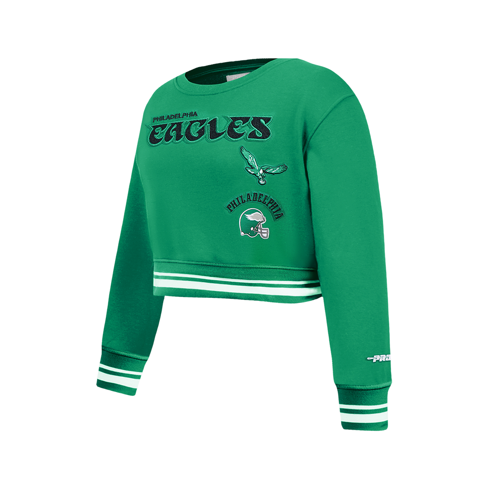 NFL PHILADELPHIA EAGLES CLASSIC BIG GIRLS FLEECE FULL ZIP HOODIE (BLACK)
