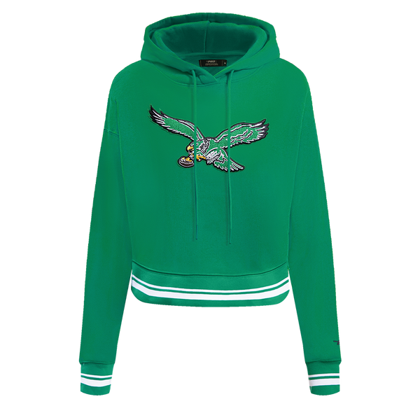 NFL PHILADELPHIA EAGLES RETRO CLASSIC WOMEN S CROPPED PO HOODIE