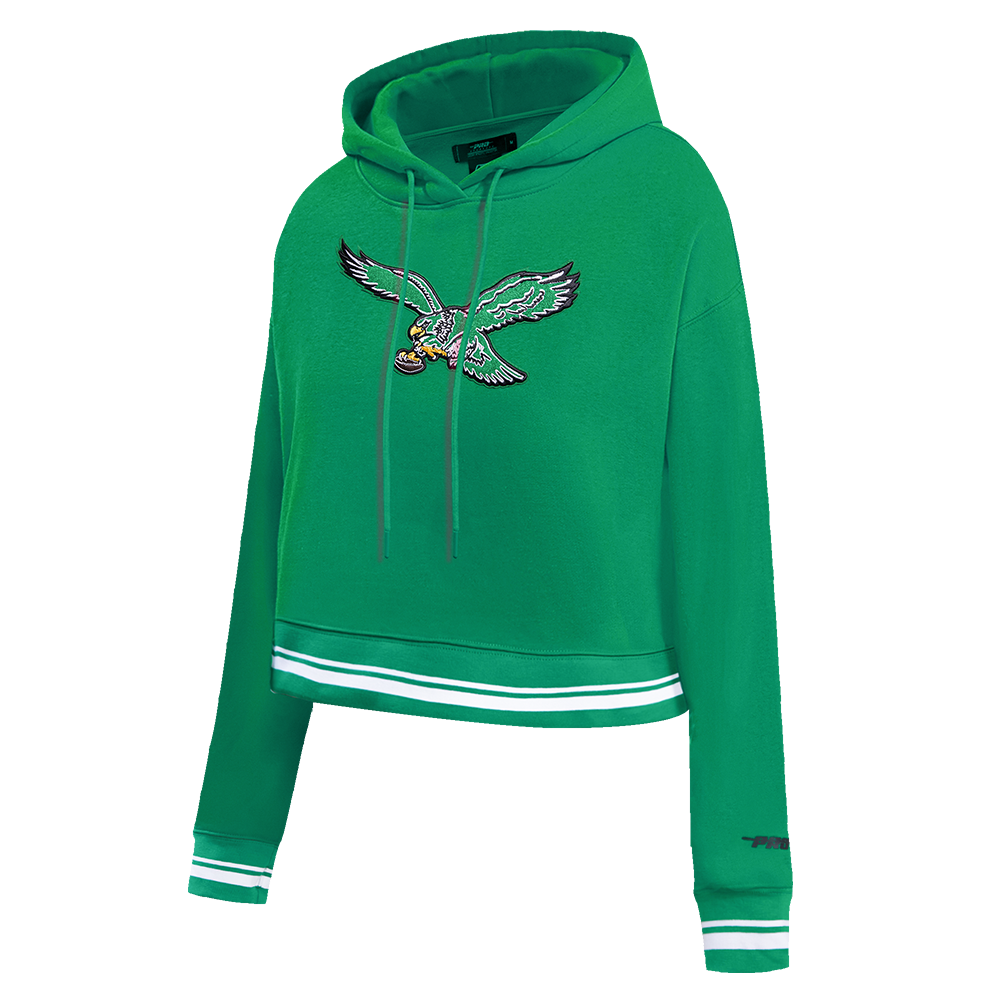 NFL PHILADELPHIA EAGLES RETRO CLASSIC WOMEN S CROPPED PO HOODIE