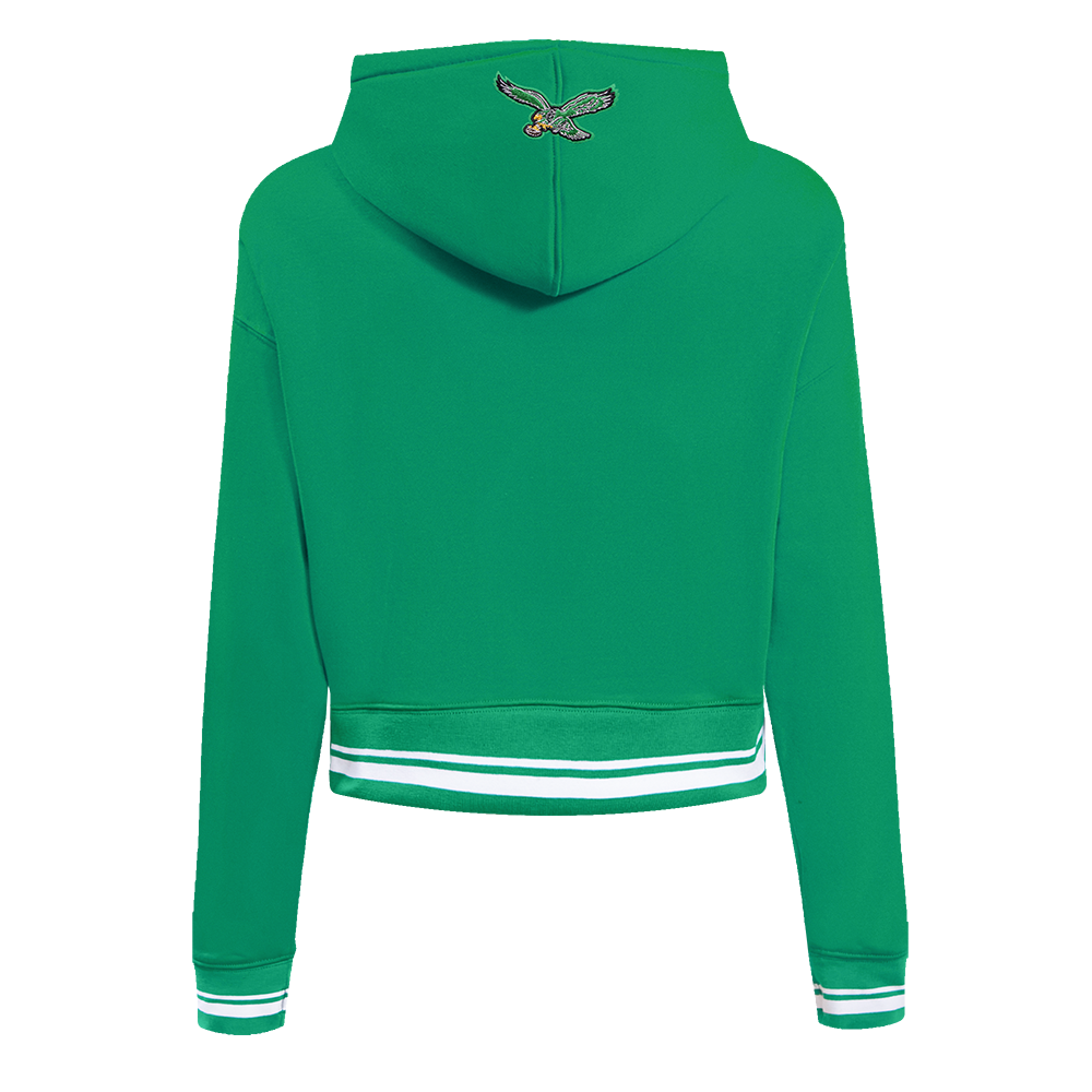 NFL PHILADELPHIA EAGLES RETRO CLASSIC WOMEN S CROPPED PO HOODIE KELLY Pro Standard