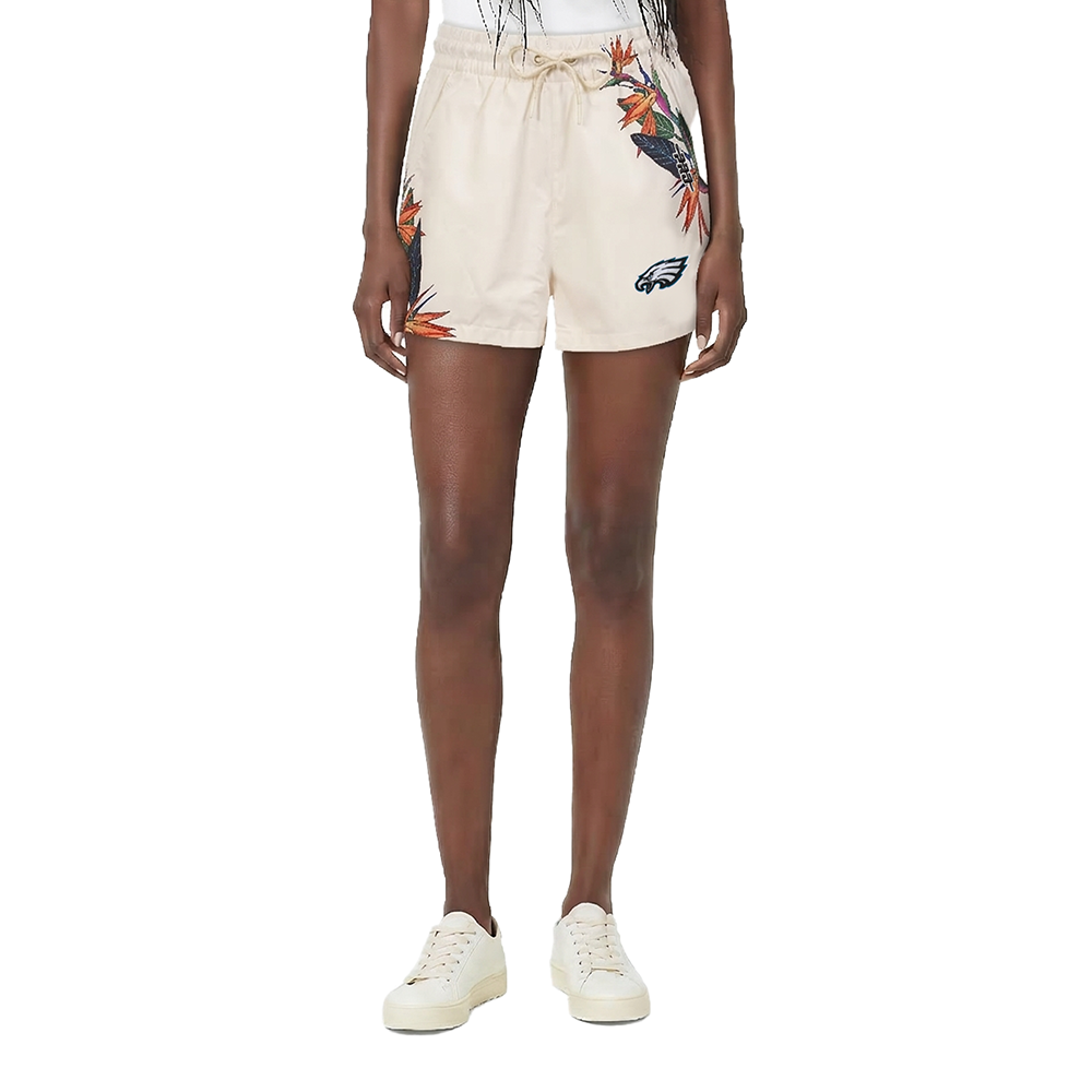 NFL PHILADELPHIA EAGLES PARADISE WOMEN'S WOVEN SHORT (EGGSHELL)
