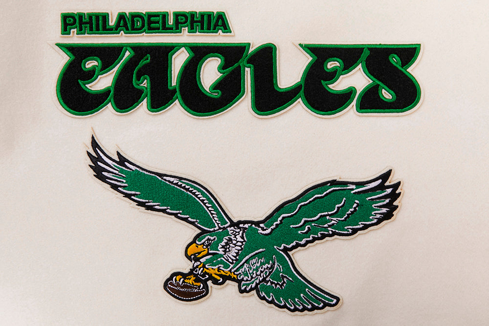 PRO STANDARD Philadelphia Eagles Retro Classic Rib Satin Jacket