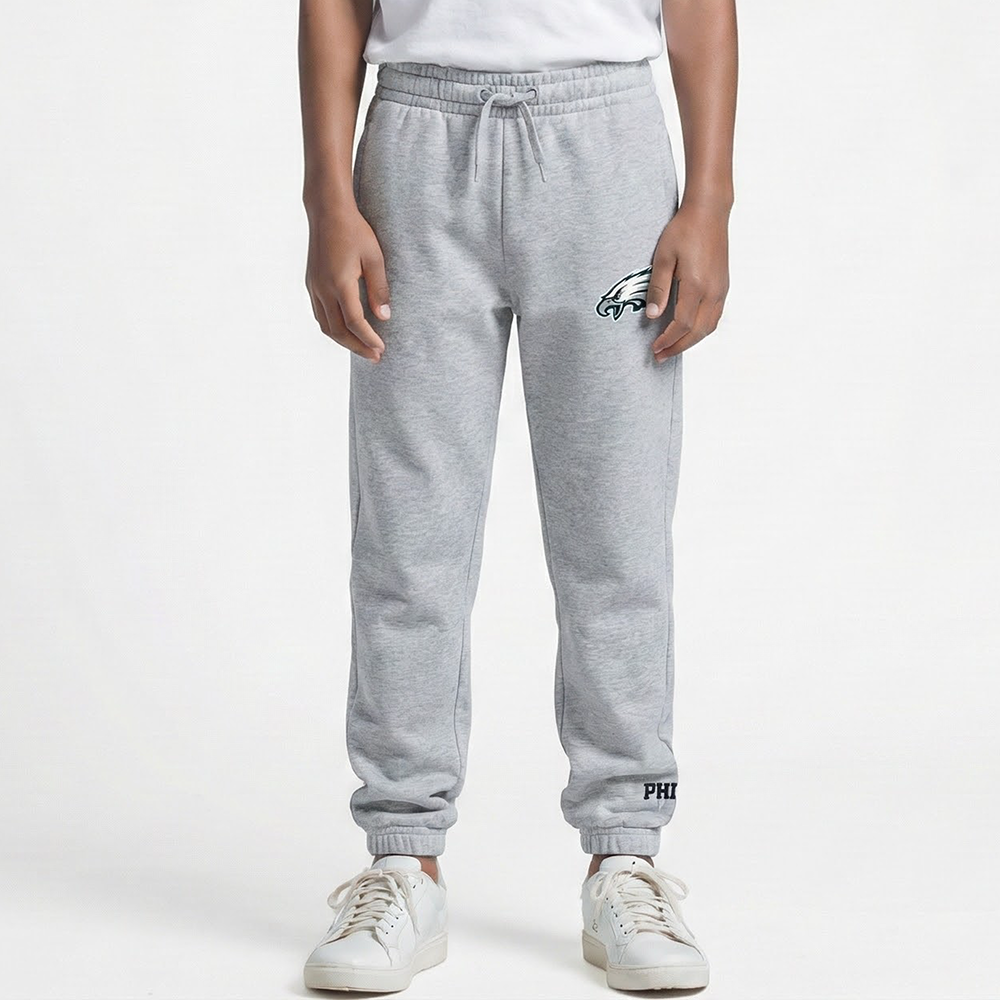 NFL PHILADELPHIA EAGLES CLASSIC LITTLE BOY'S FLC SWEATPANT (HEATHER GREY)