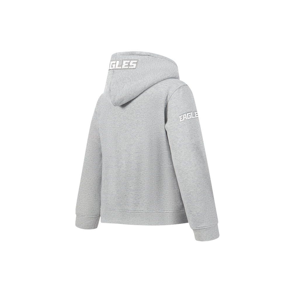 NFL PHILADELPHIA EAGLES CLASSIC LITTLE BOY'S FLC FZ HOODIE (HEATHER GREY)
