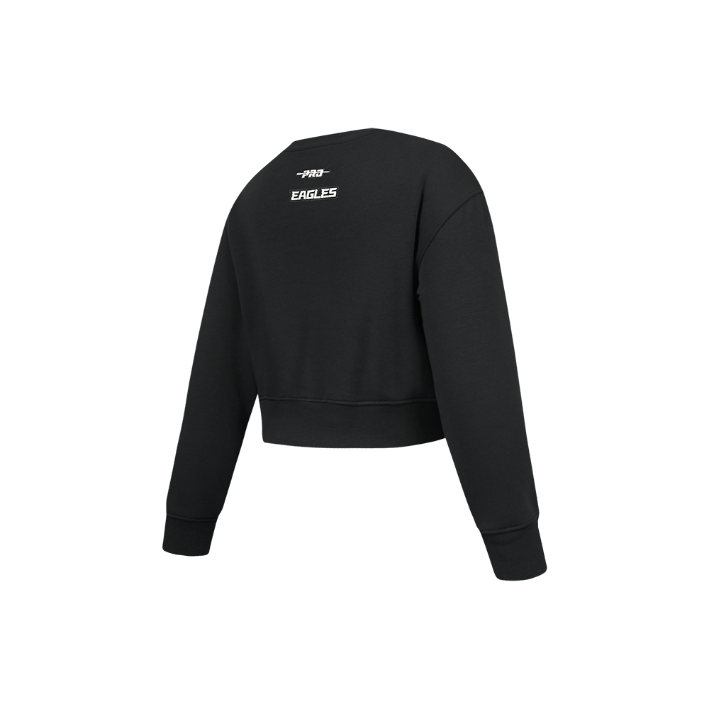 NFL PHILADELPHIA EAGLES CLASSIC LITTLE GIRL'S FLC CREWNECK (BLACK)