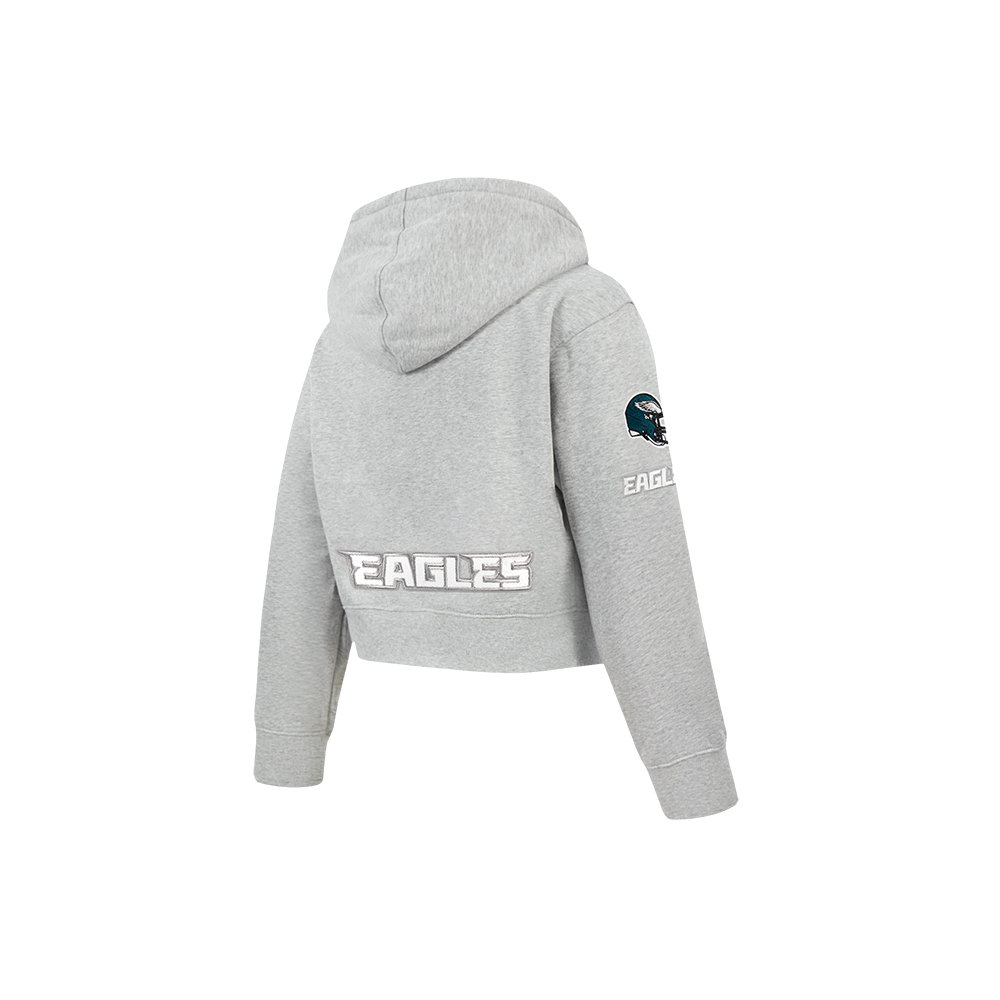 NFL PHILADELPHIA EAGLES CLASSIC LITTLE GIRL'S FLC FZ HOODIE (HEATHER GREY)