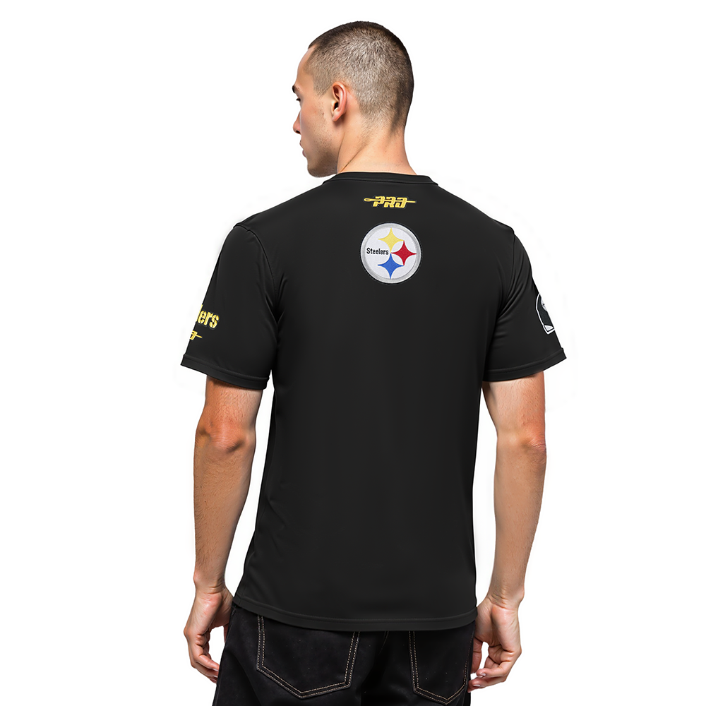 NFL PITTSBURGH STEELERS CITY ARCH MEN'S SJ TEE (BLACK)