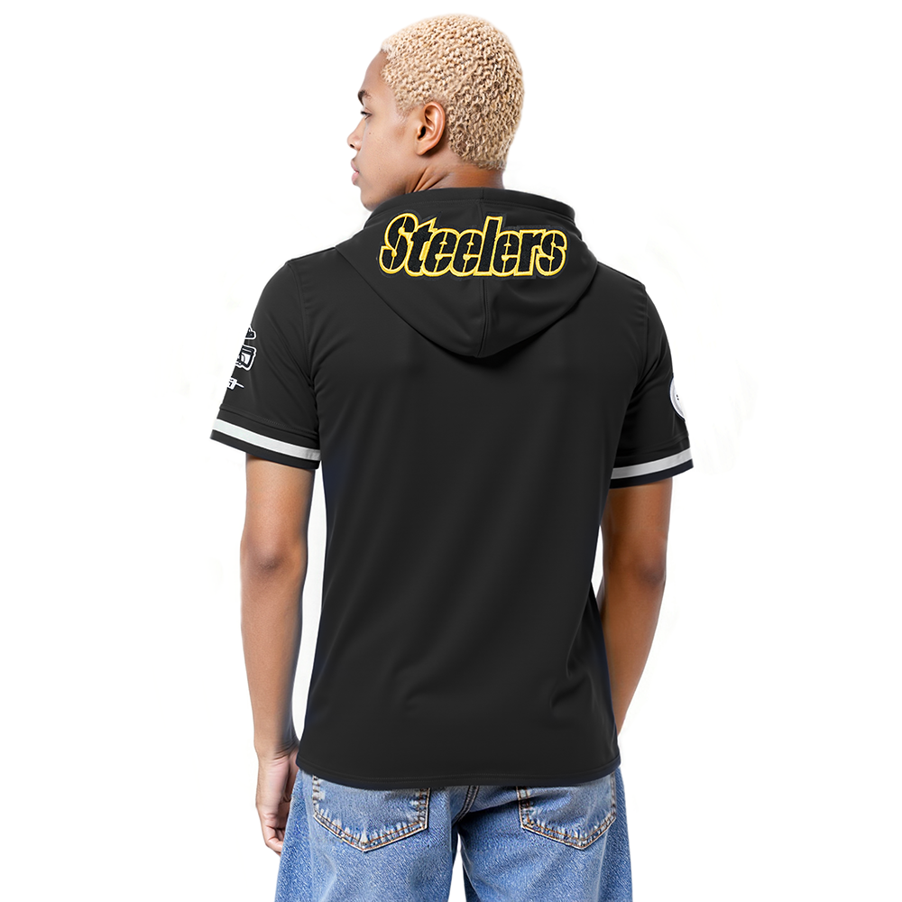 NFL PITTSBURGH STEELERS T.J. WATT #90 CLASSIC PNN MEN'S SS PO HOODIE