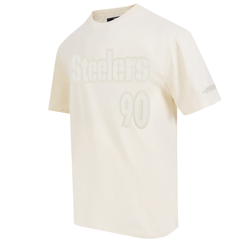 NFL PITTSBURGH STEELERS T.J. WATT #90 NEUTRAL MEN'S CJ DROP SHOULDER (EGGSHELL)