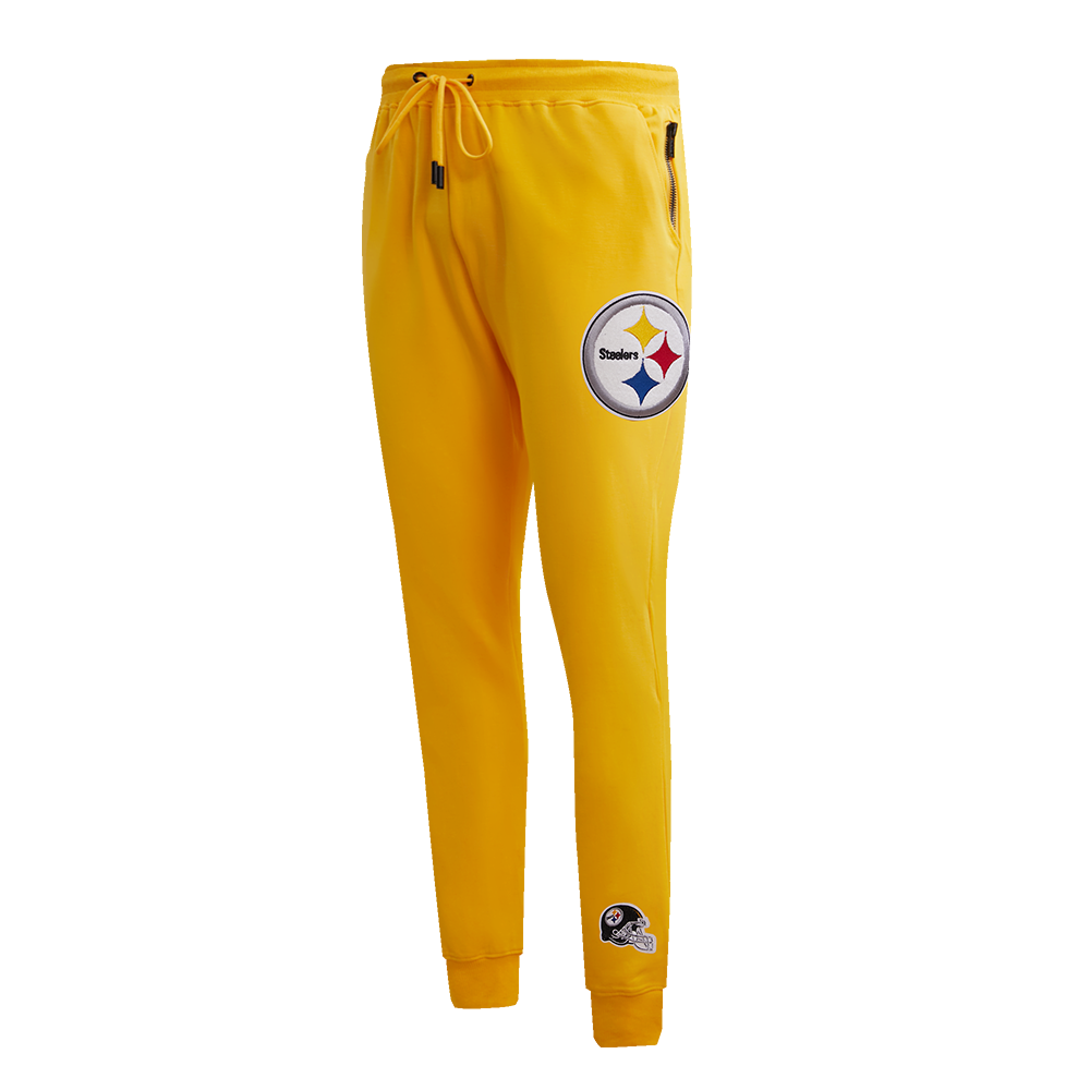 NFL PITTSBURGH STEELERS CLASSIC CHENILLE MEN'S JOGGER (YELLOW)