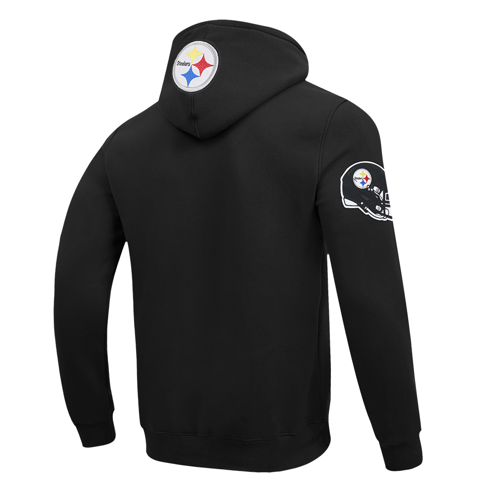 NFL PITTSBURGH STEELERS CITY ARCH MEN'S FLC PO HOODIE (BLACK)