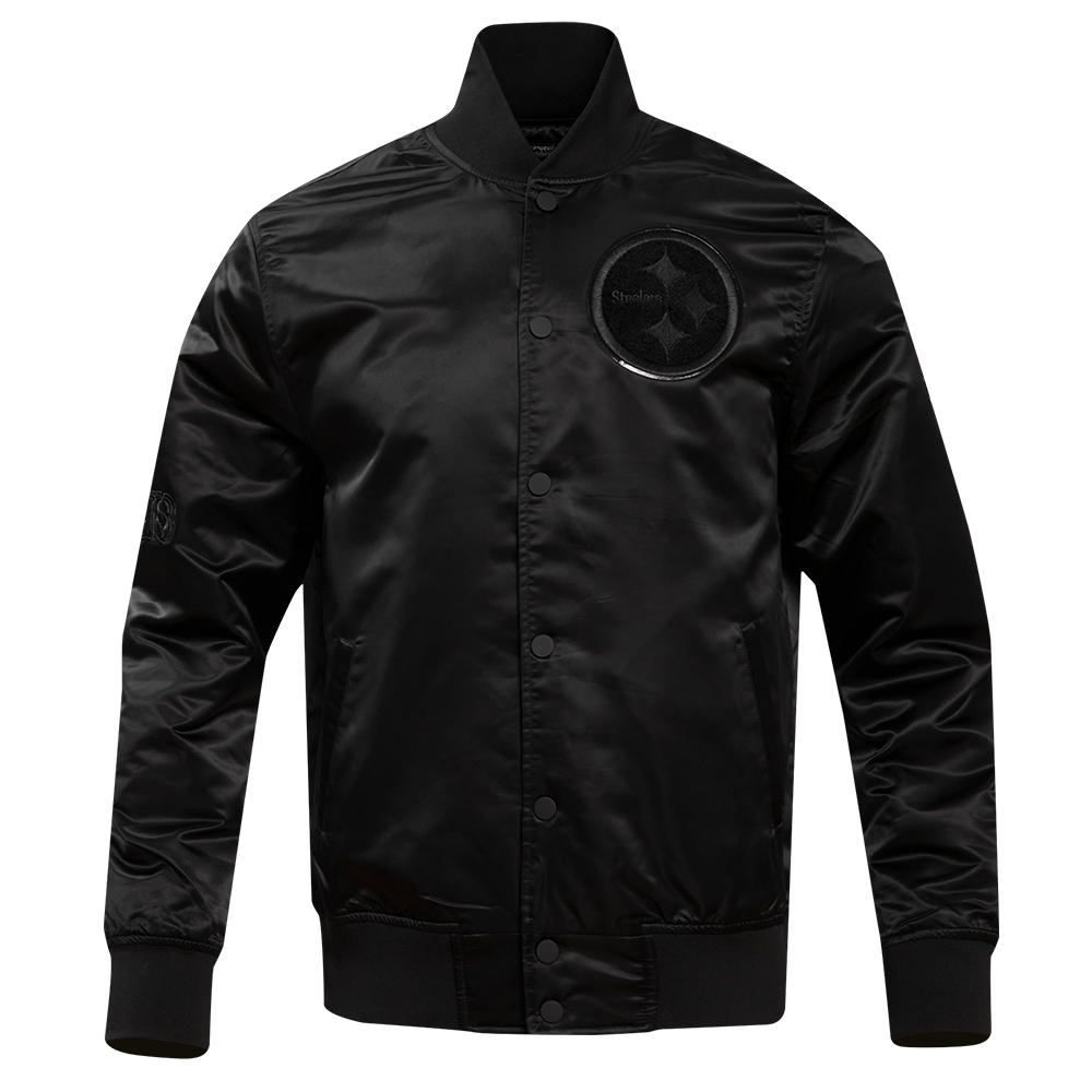 NFL PITTSBURGH STEELERS TRIPLE BLACK MEN'S PO HOODIE (TRIPLE BLACK)