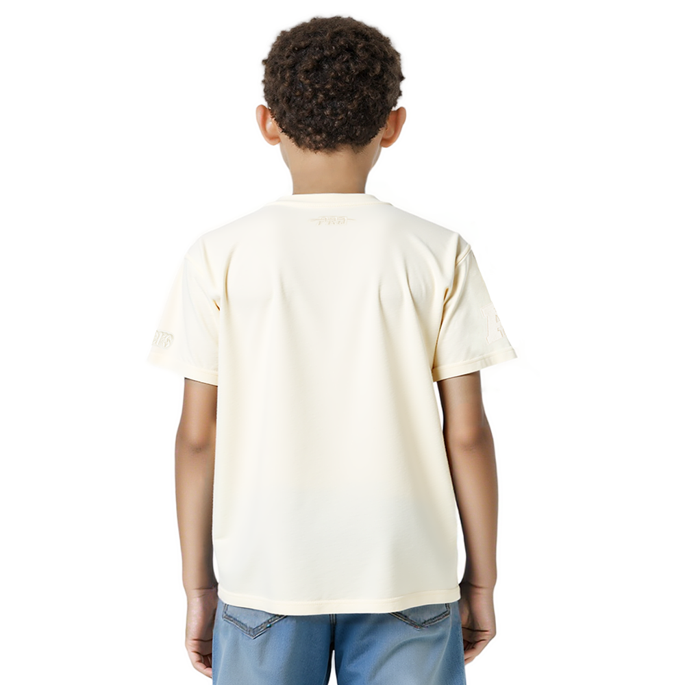 NFL PITTSBURGH STEELERS NEUTRAL LITTLE BOYS SHORT SLEEVE TEE (EGGSHELL)