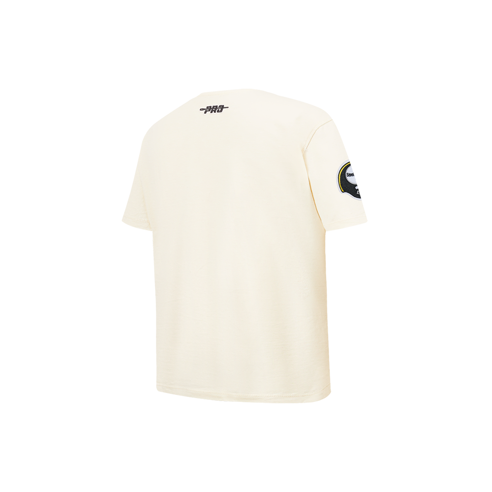 NFL PITTSBURGH STEELERS RETRO CLASSICS LITTLE BOY'S SS TEE (EGGSHELL)