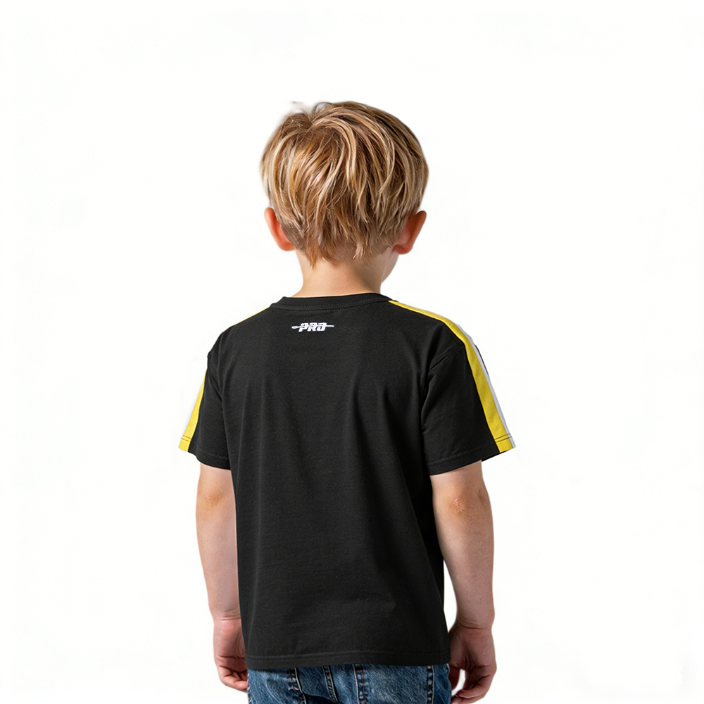 NFL PITTSBURGH STEELERS RETRO CLASSIC TODDLER BOYS SHORT SLEEVE TAPING TEE(BLACK/YELLOW)