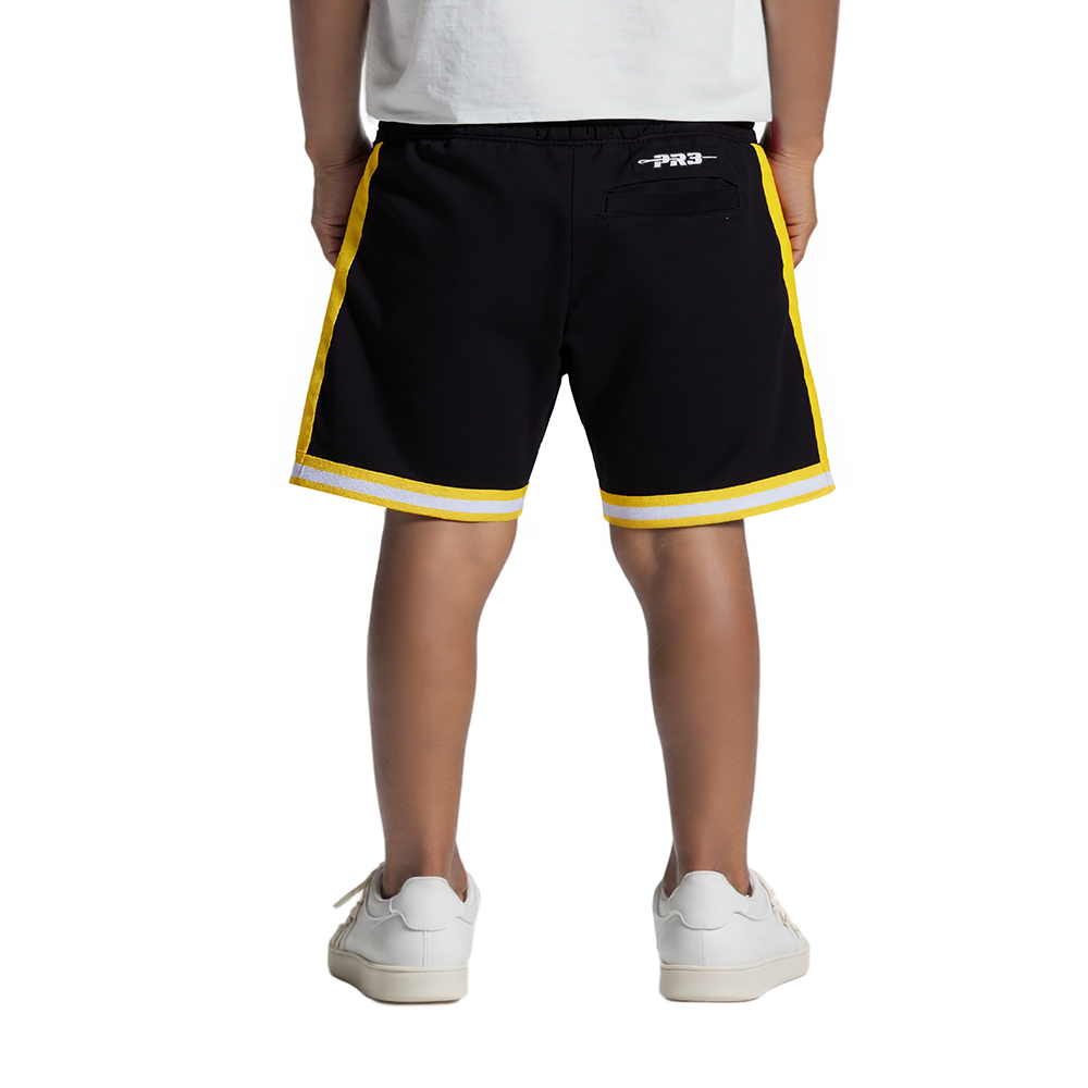 NFL PITTSBURGH STEELERS CLASSIC TODDLER BOYS FLEECE 2.0 SHORT (BLACK/YELLOW)
