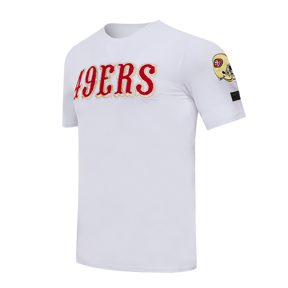 SAN FRANCISCO 49ERS CLASSIC CHENILLE SJ TEE (BLACK)