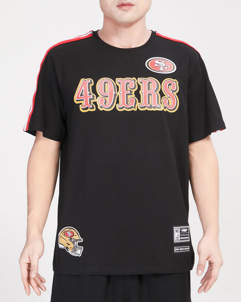 SAN FRANCISCO 49ERS CLASSIC MESH SJ STRIPED TEE (RED/BLACK) – Pro Standard