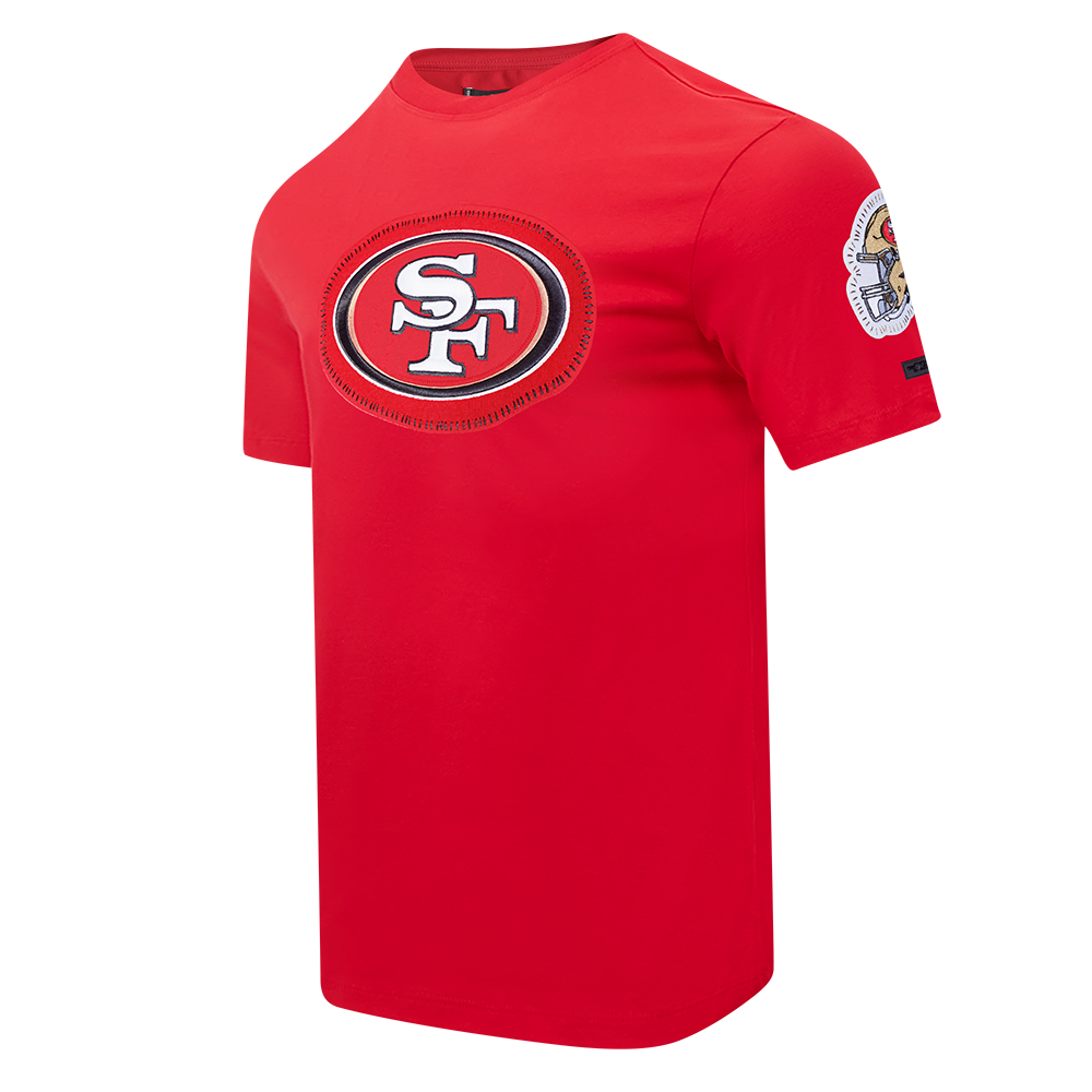 NFL SAN FRANCISCO 49ERS DIY PICK STITCH MEN'S SINGLE JERSEY TEE (RED)