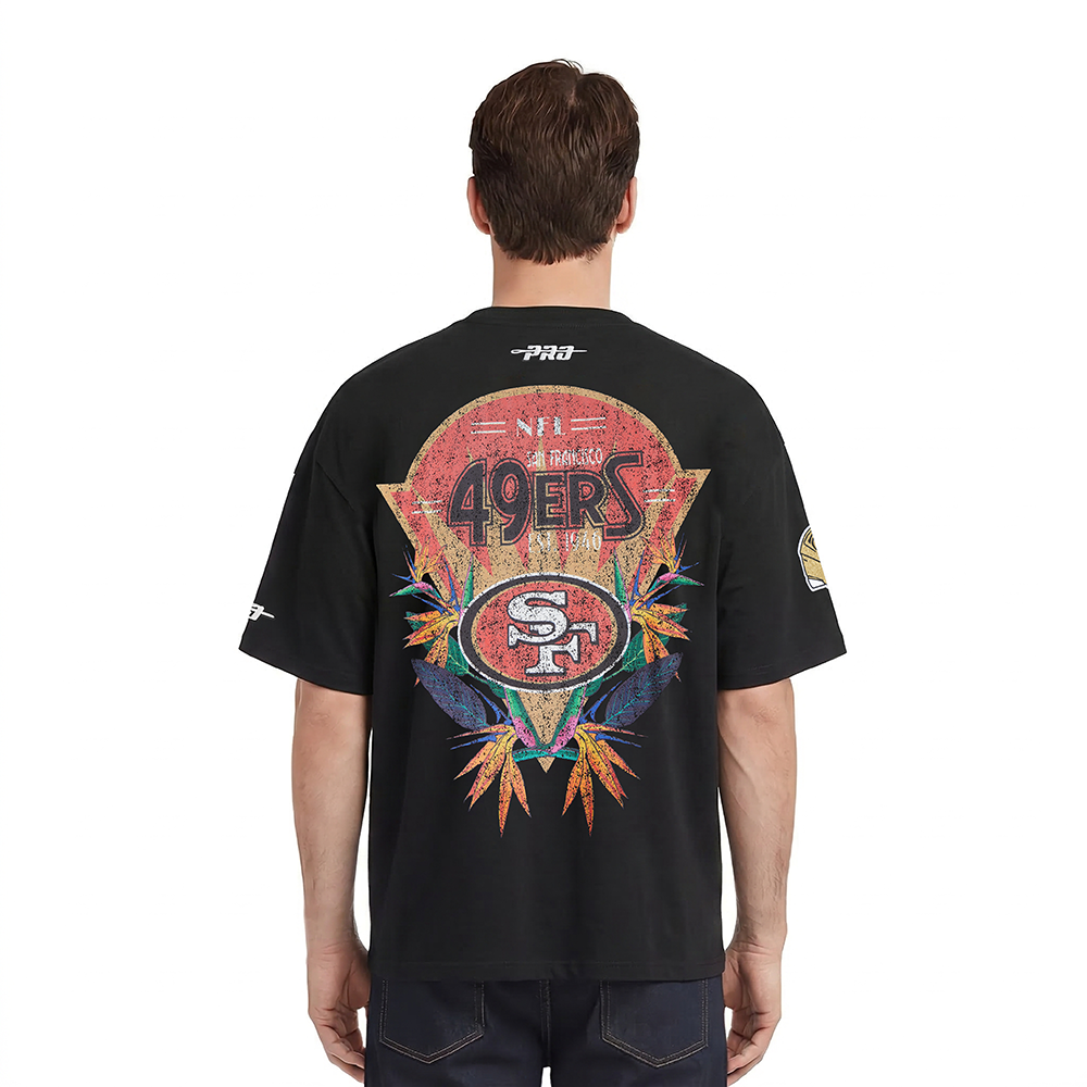 NFL SAN FRANCISCO 49ERS PARADISE MEN'S S/S TEE (BLACK)