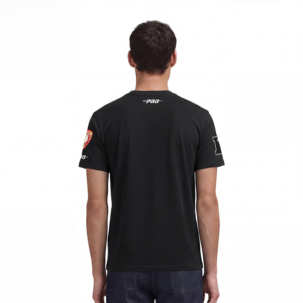 NFL SAN FRANCISCO 49ERS LETTERMAN MEN'S S/S TEE (BLACK)