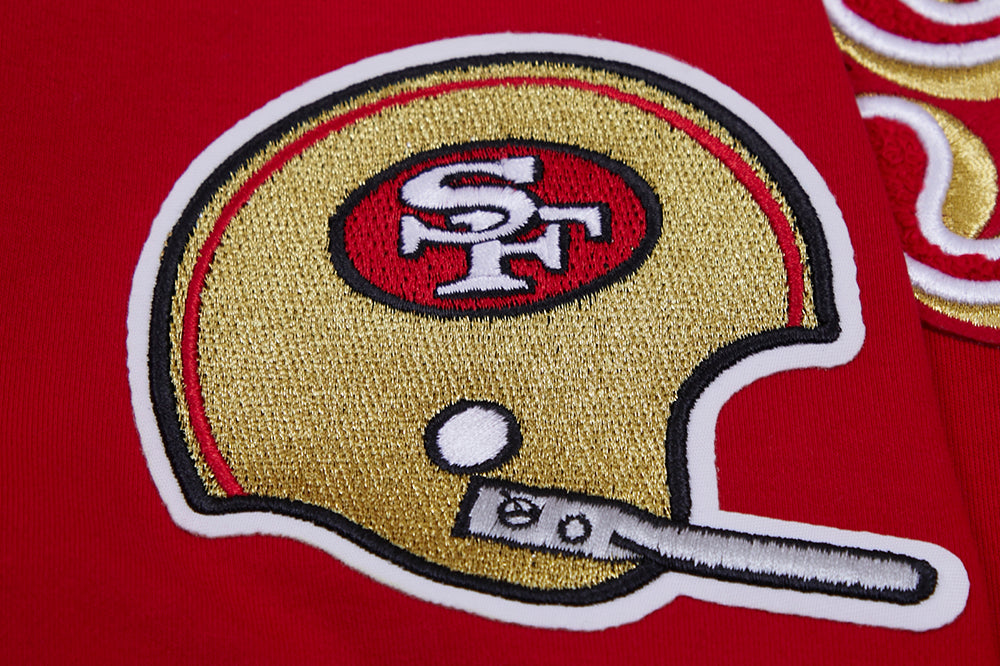 1970s San Francisco 49ers Logo Patch Old Style Rectangle Mesh Backing  *deadstock