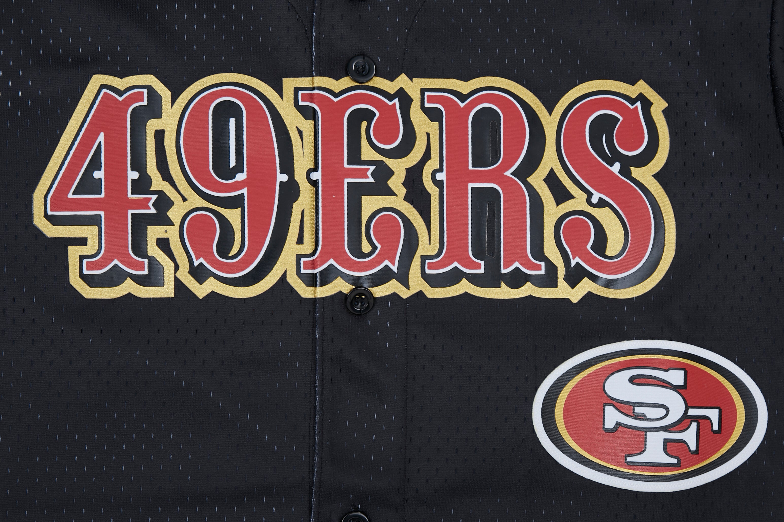 Pro Standard San Francisco 49ers Logo Mesh Button Up Jersey