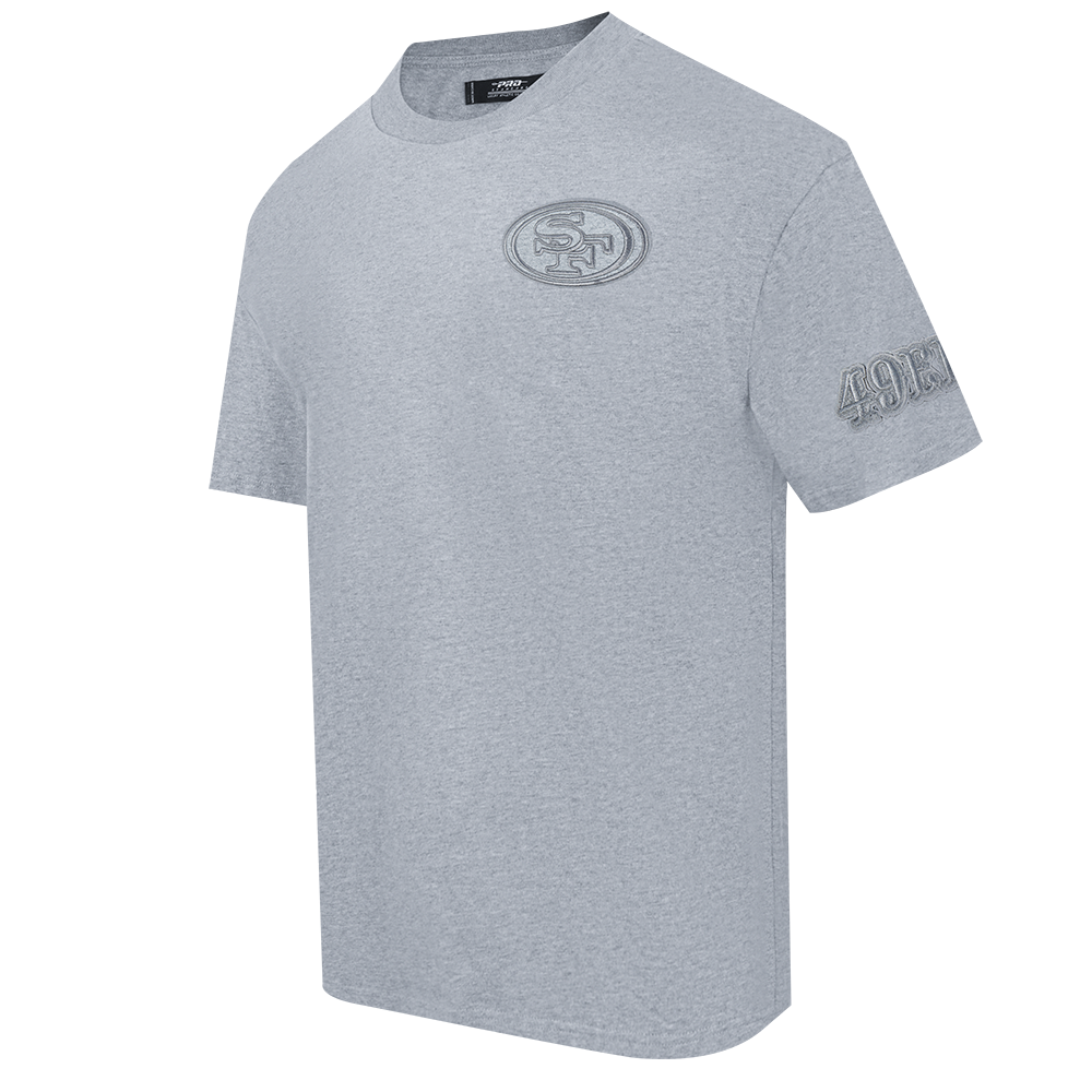 NFL SAN FRANCISCO 49ERS NEUTRAL MEN'S DROP SHOULDER TEE (DARK HEATHER GRAY)