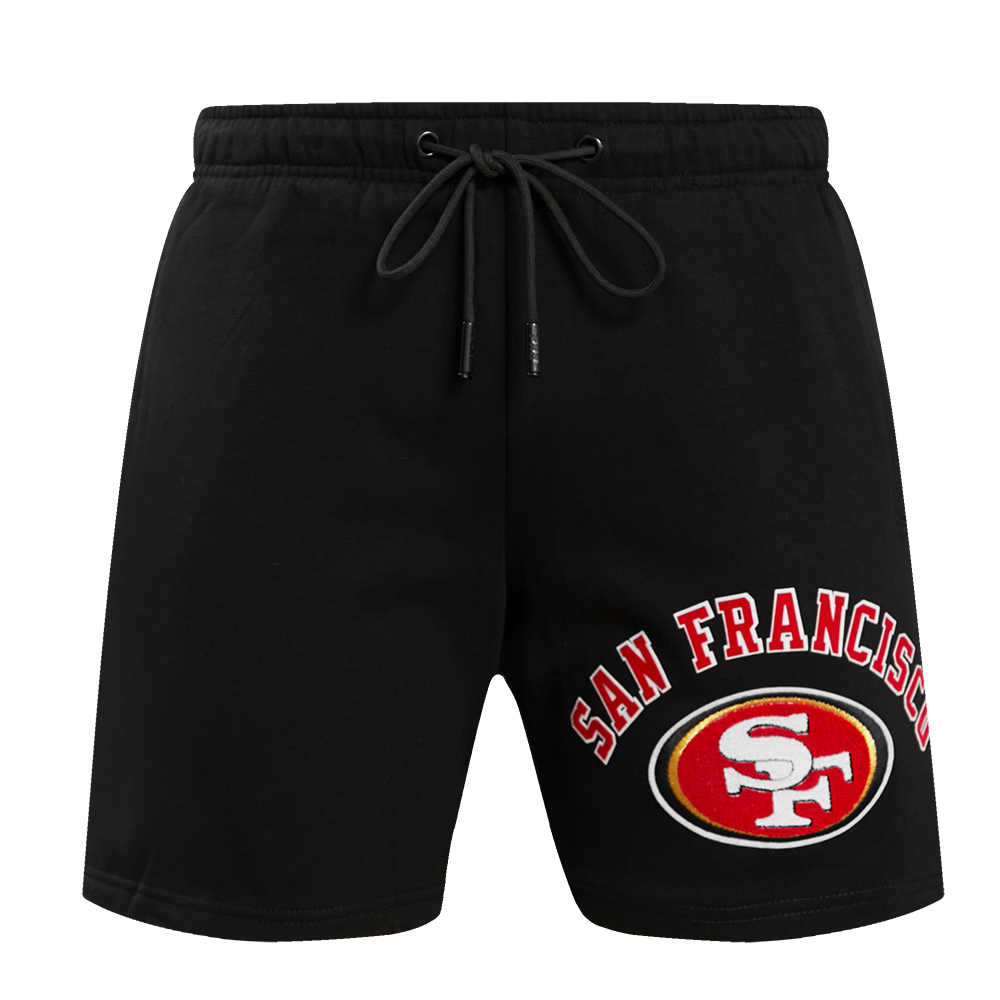 SAN FRANCISCO 49ERS CLASSIC FLC SHORT (BLACK)