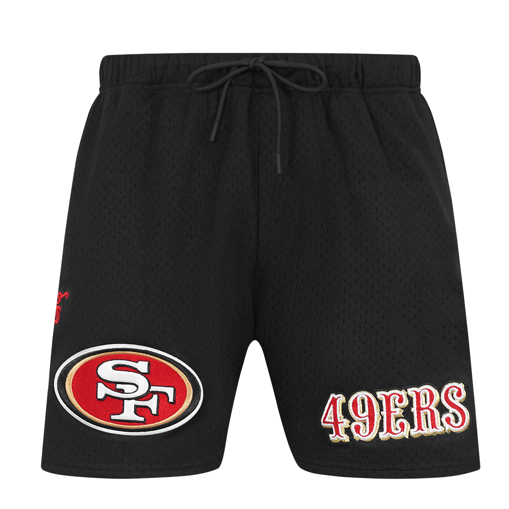 NFL SAN FRANCISCO 49ERS SOUVENIR MEN'S MESH SHORT (BLACK)