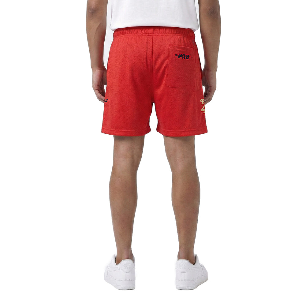 NFL SAN FRANCISCO 49ERS SOUVENIR MEN'S MESH SHORT (RED)