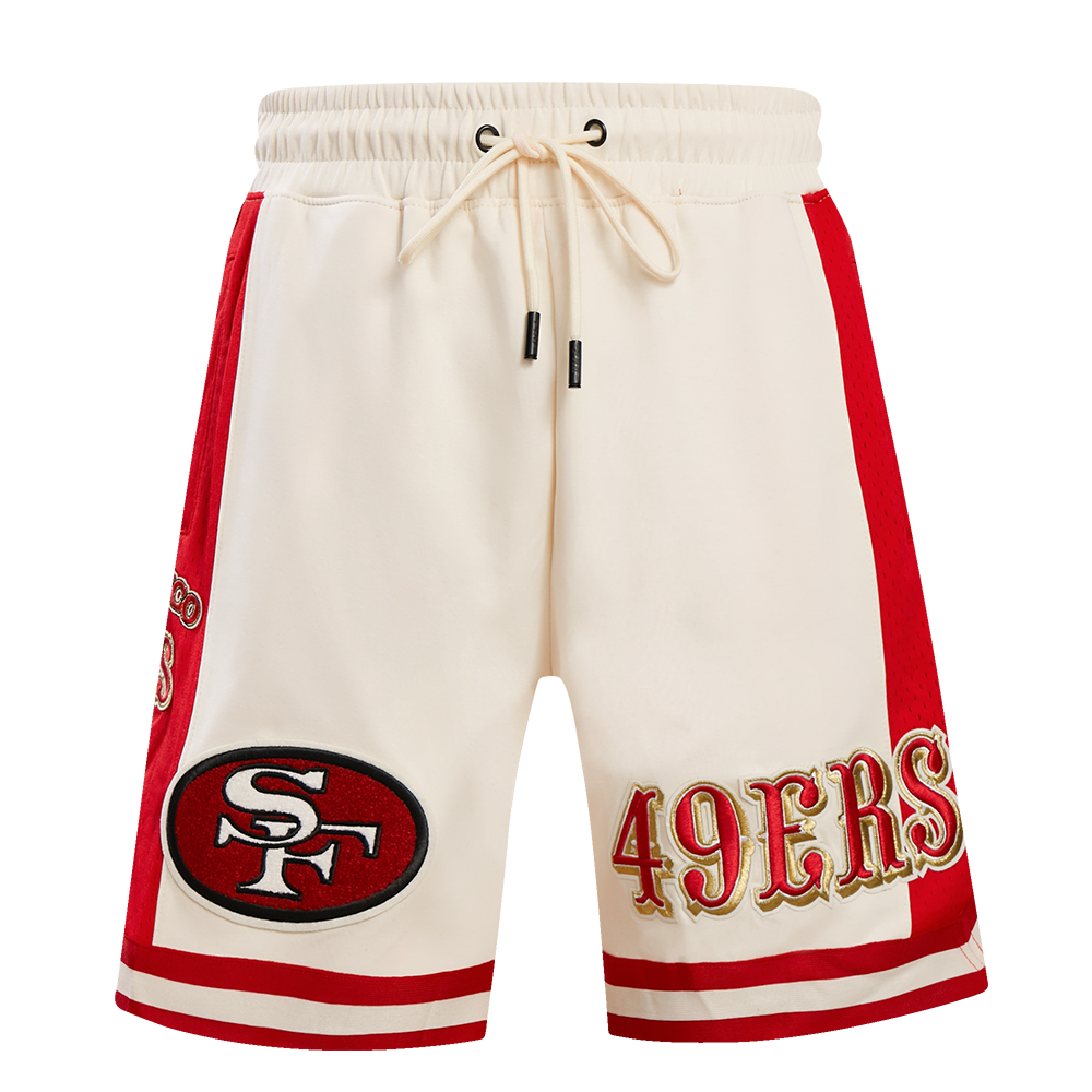 NFL SAN FRANCISCO 49ERS RETRO CLASSIC MEN'S 2.0 SHORT (EGGSHELL/ RED)