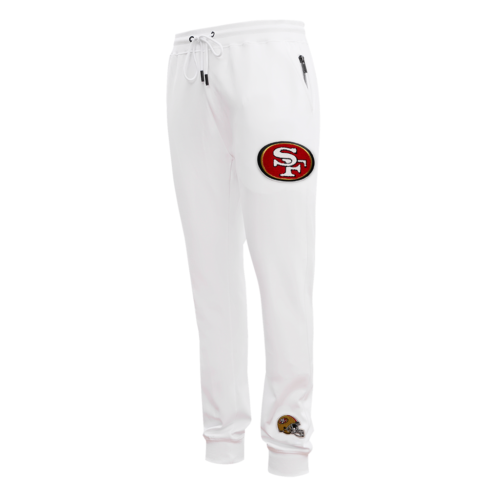 NFL SAN FRANCISCO 49ERS CLASSIC CHENILLE MEN'S JOGGER (WHITE)