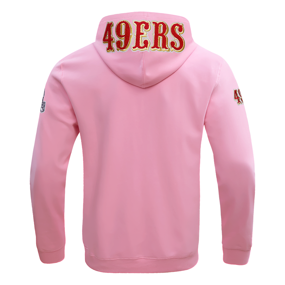 SAN FRANCISCO 49ERS CLASSIC CHENILLE DK FZ PO HOODIE (PINK) – Pro