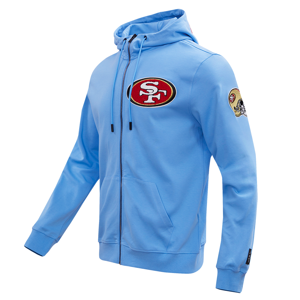 SAN FRANCISCO 49ERS CLASSIC CHENILLE DK PO HOODIE (BLACK)