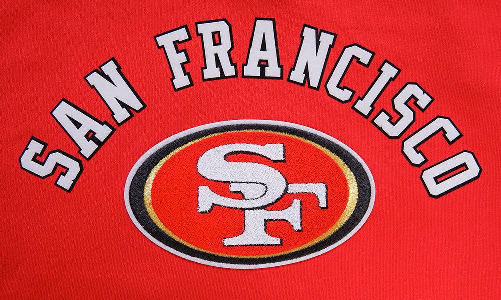 SAN FRANCISCO 49ERS CLASSIC CHENILLE DK PO HOODIE (RED)