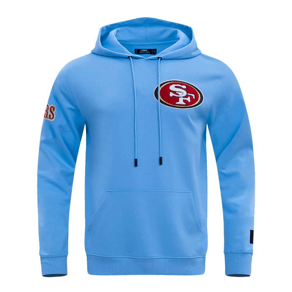 NFL SAN FRANCISCO 49ERS CLASSIC CHENILLE DK PO HOODIE UNIVERSITY BLUE Pro Standard