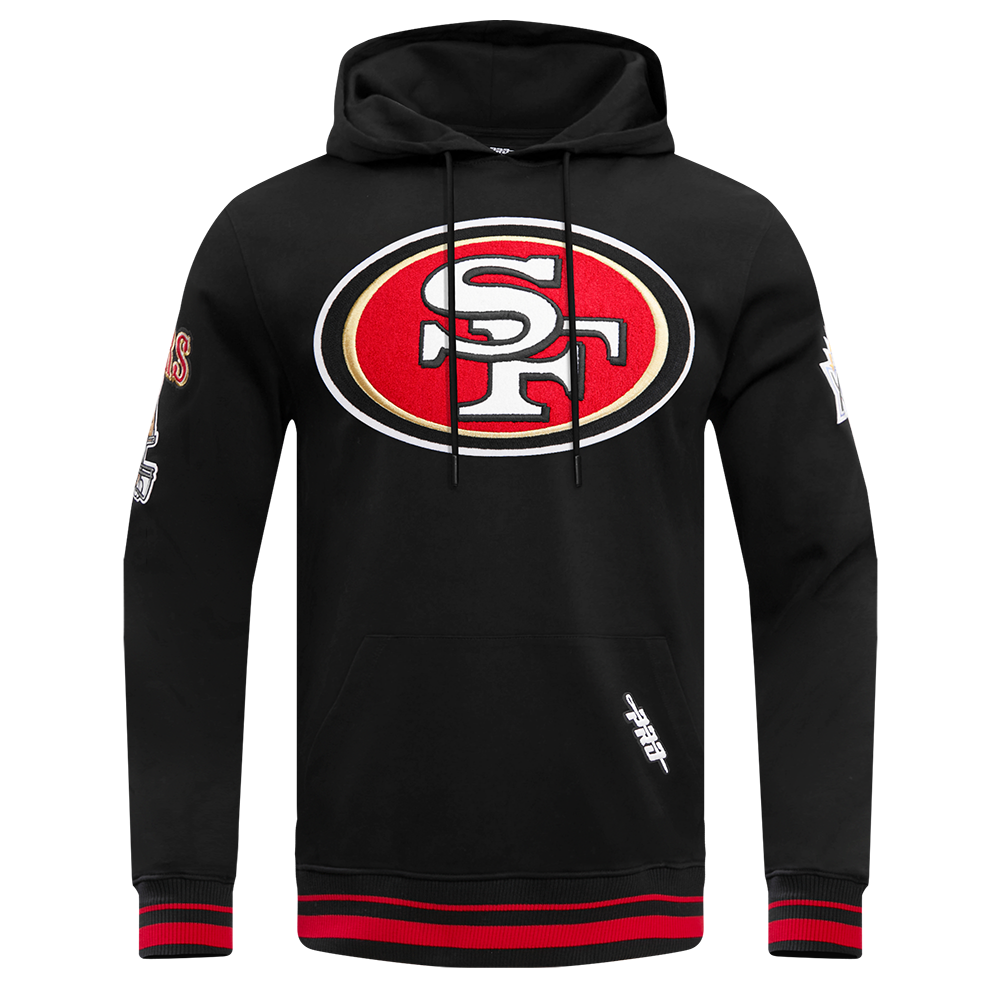 San Francisco 49ers Neutral Colour Logo Hoodie - Mens