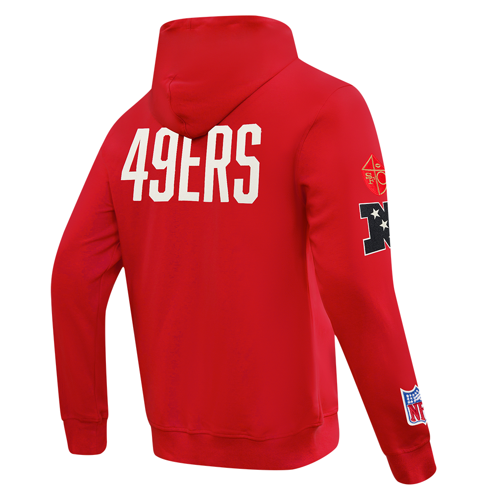 NFL SAN FRANCISCO 49ERS MODERN ORIGINALS MEN'S FLC PO HOODIE (Red)