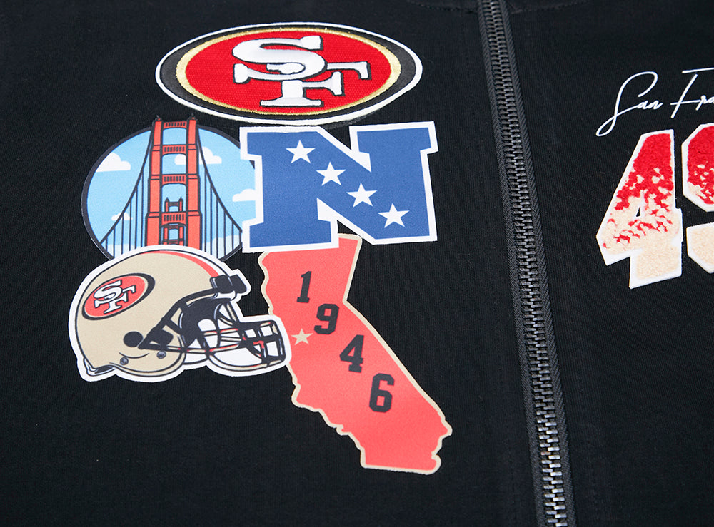 SAN FRANCISCO 49ERS HOME TOWN FZ DK PO HOODIE (BLACK) – Pro Standard