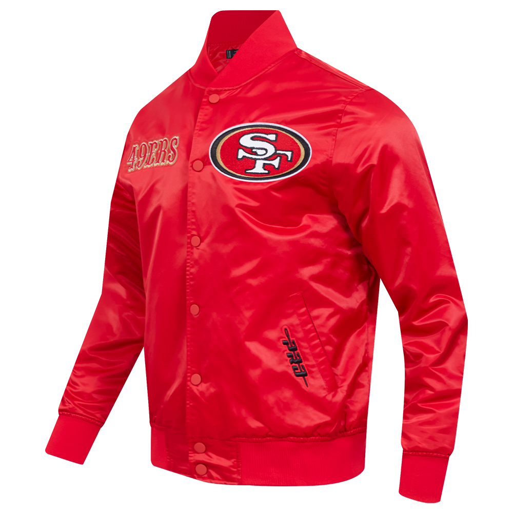 NFL SAN FRANCISCO 49ERS SOUVENIR MEN'S SATIN JACKET (RED)