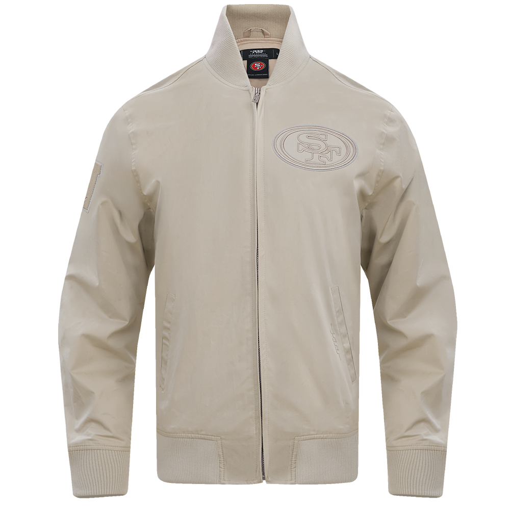 NFL SAN FRANCISCO 49ERS NEUTRAL TWILL JACKET (TAUPE)