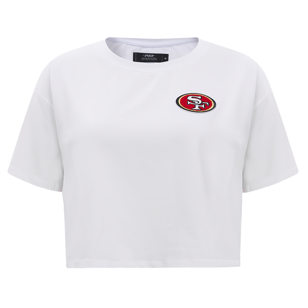 NFL SAN FRANCISCO 49ERS CLASSIC SJ BOXY TEE (WHITE)