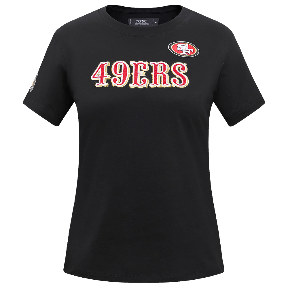 NFL SAN FRANCISCO 49ERS CLASSIC SJ SLIM FIT TEE (BLACK)
