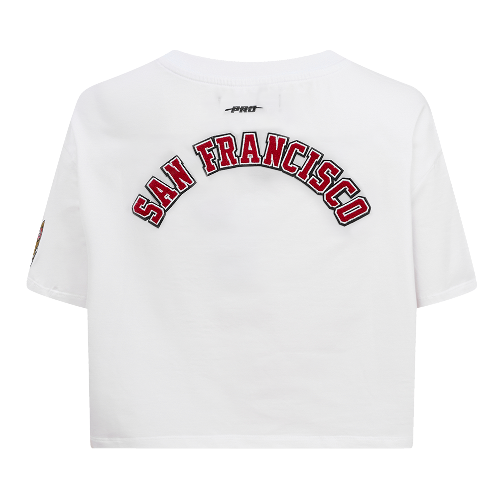 SAN FRANCISCO 49ERS CLASSIC SJ BOXY TEE (BLACK)