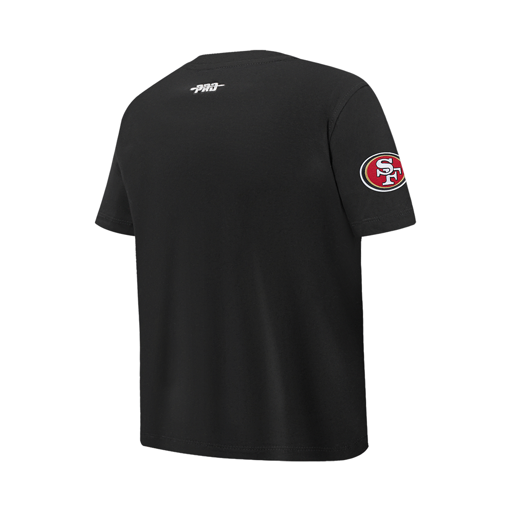 NFL SAN FRANCISCO 49ERS CLASSIC CHENILLE BIG BOY'S SS TEE (BLACK)