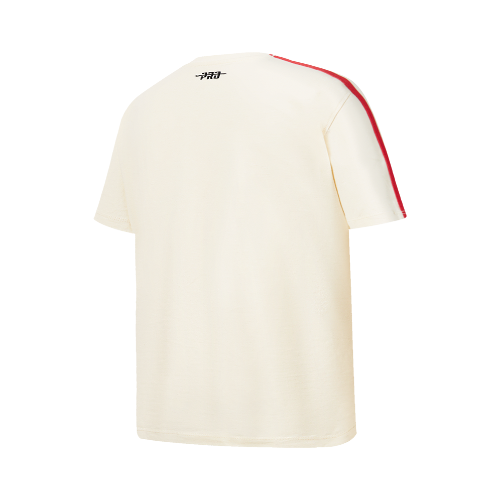 NFL SAN FRANCISCO 49ERS RETRO CLASSICS BIG BOY'S SS TAPING TEE (EGGSHELL/ RED)