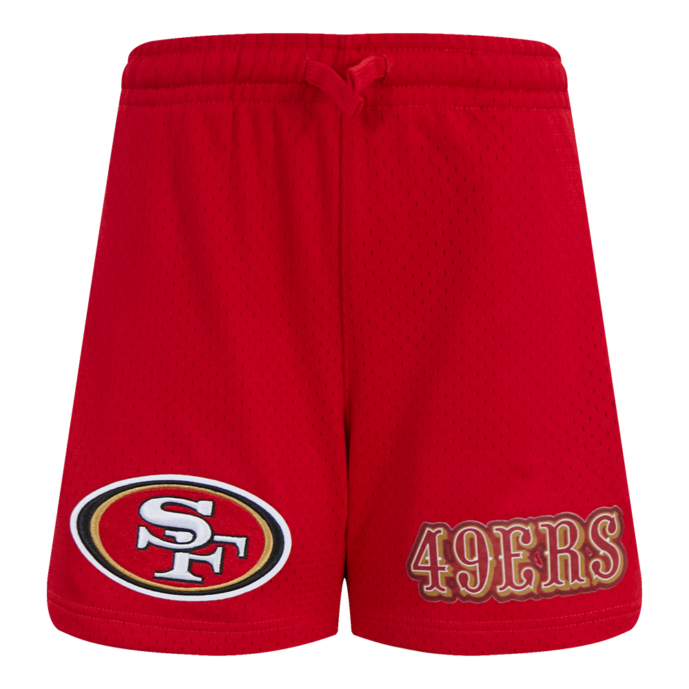 NFL SAN FRANCISCO 49ERS CLASSIC BIG BOY'S MESH SHORT (RED)