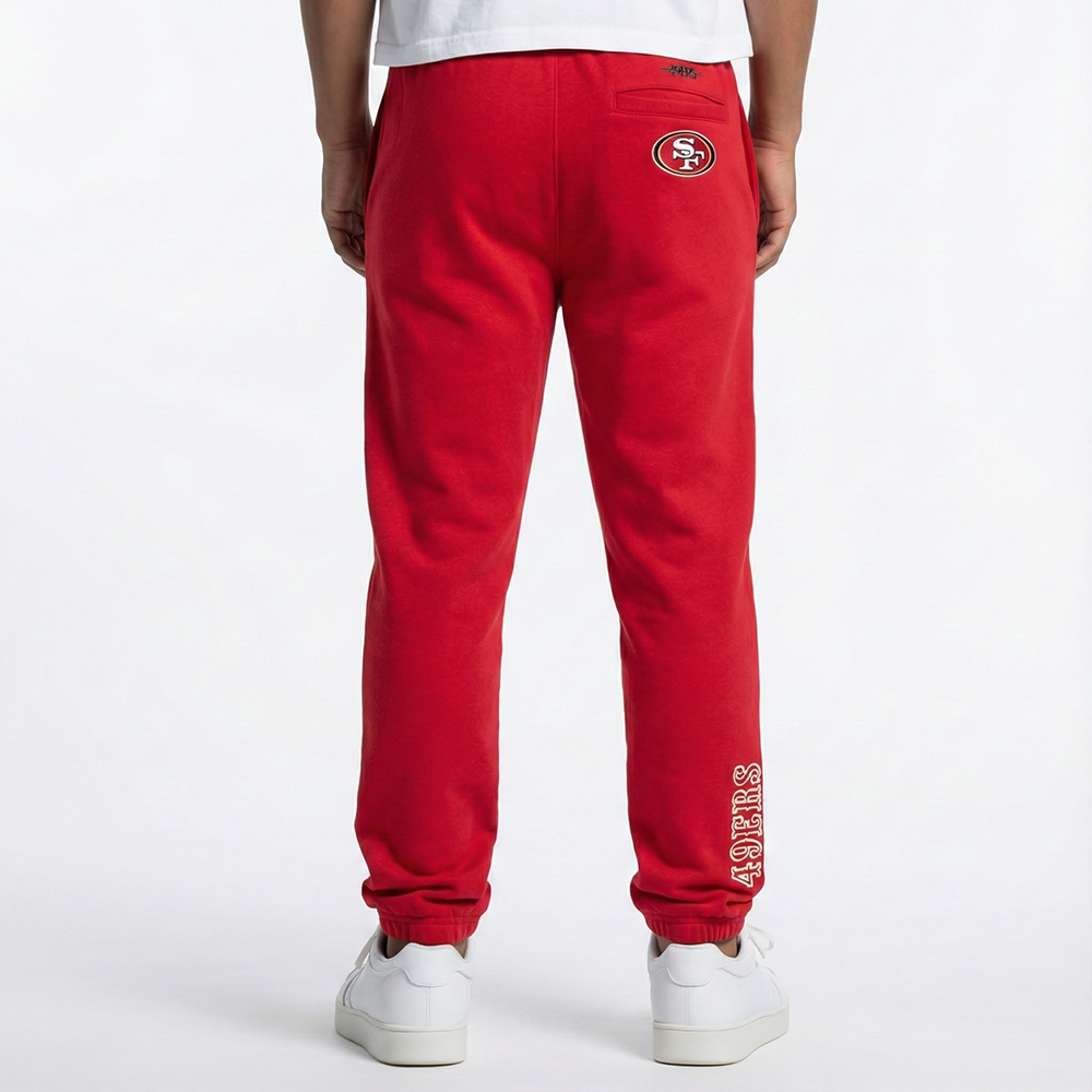 NFL SAN FRANCISCO 49ERS CLASSIC BIG BOY'S FLC SWEATPANT (RED)