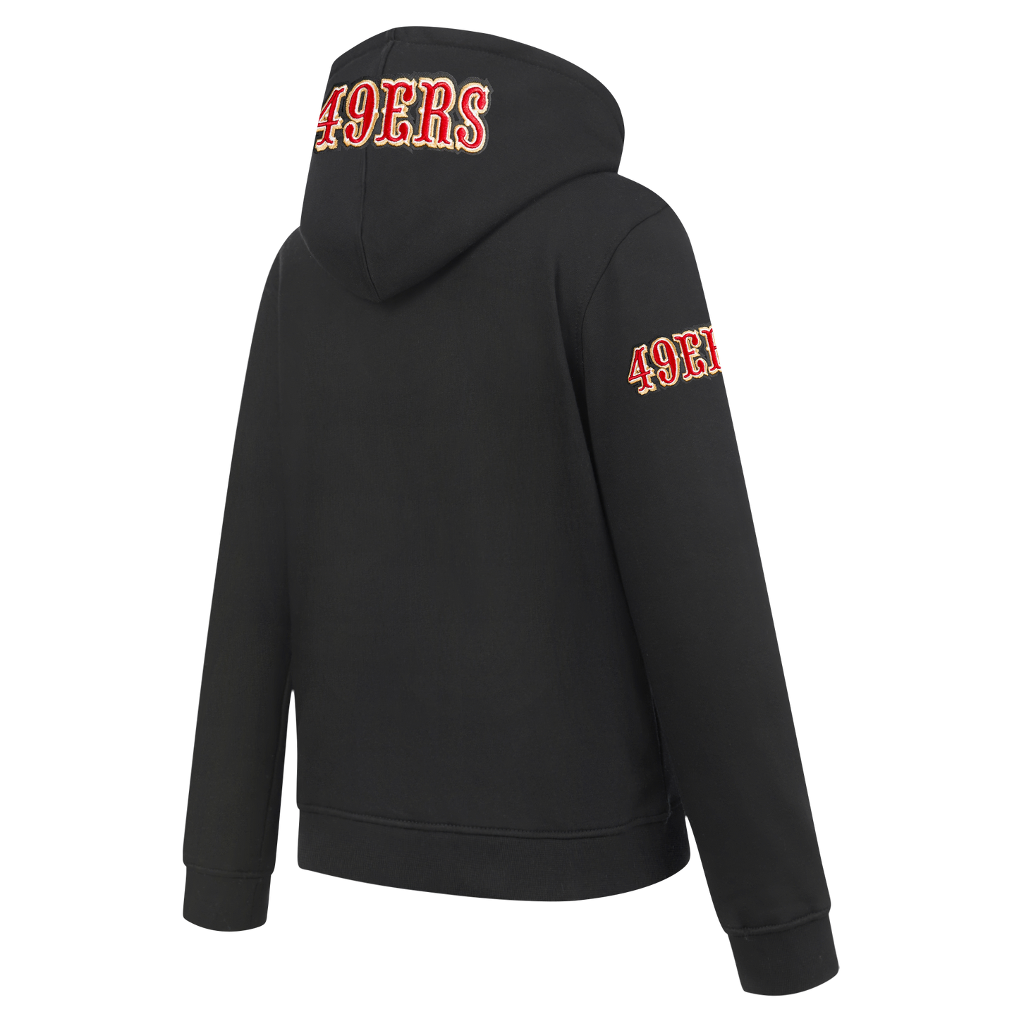 NFL SAN FRANCISCO 49ERS CLASSIC BIG BOYS FLEECE PULLOVER HOODIE (BLACK)